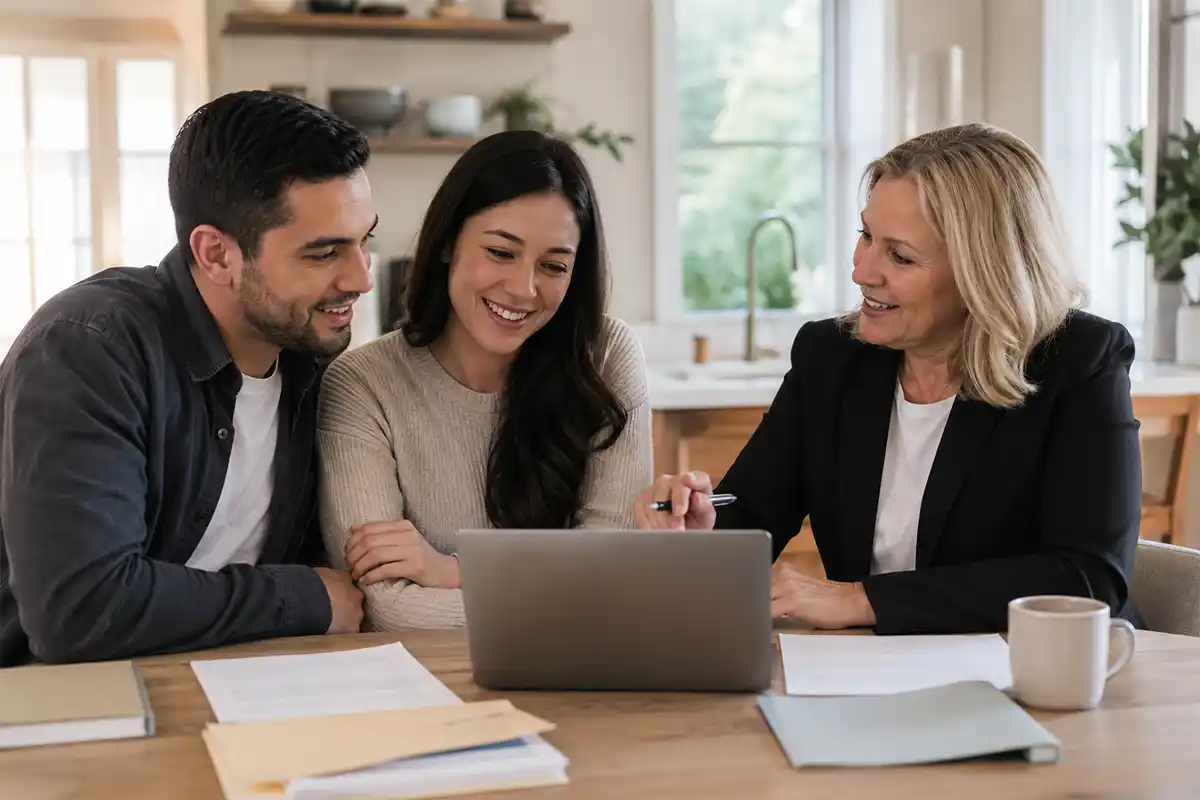 couple learning about home buying