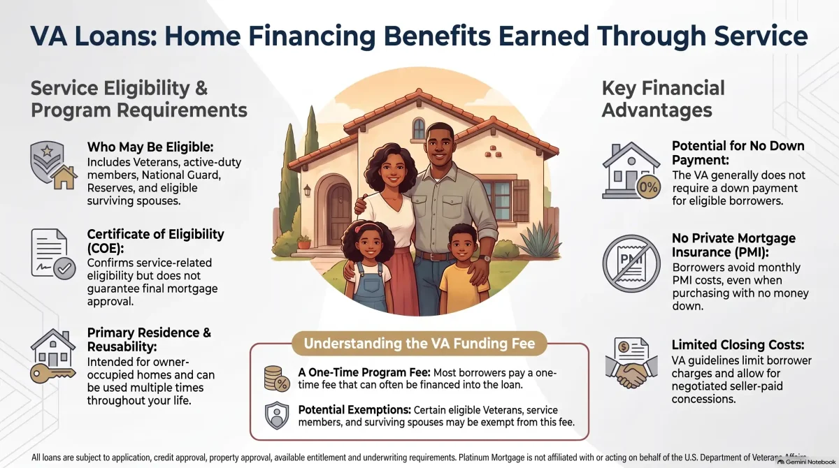 VA loan infographic